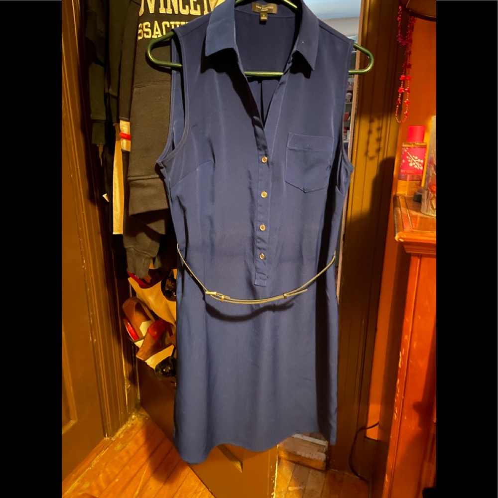 Cute and Classy Satin Dress with Belt